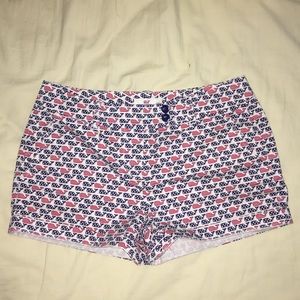 Vineyard Vines red white and blue whale shorts